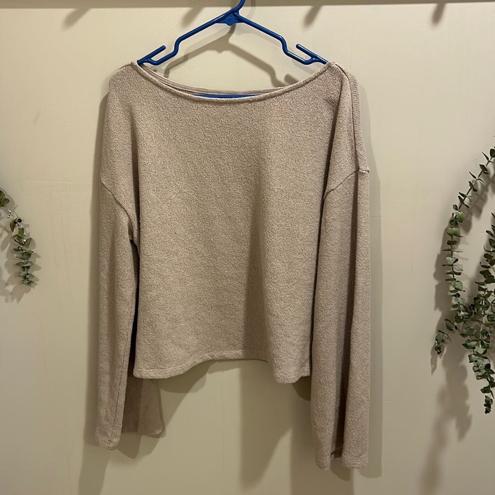 H&M waffle knit box sweater